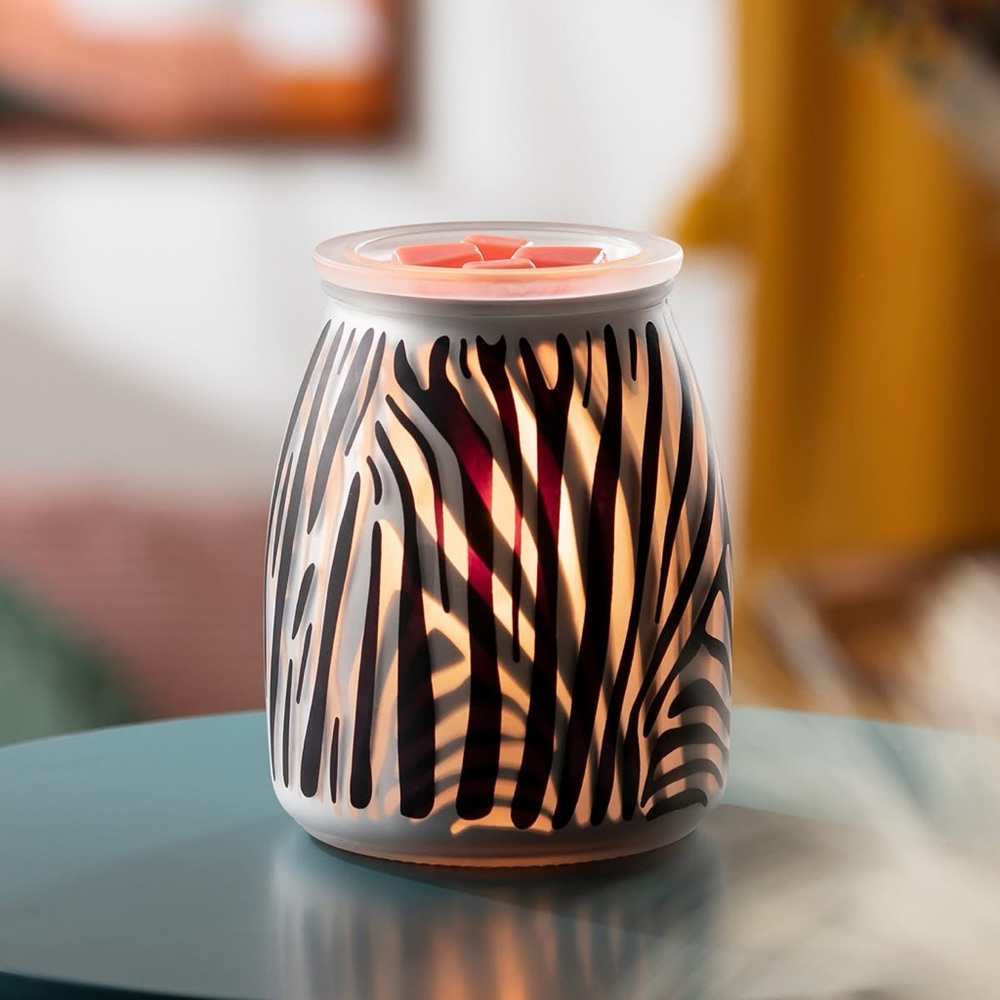 Scentsy 🦓 Zebra Safari Warmer Animal Print Striped NIB